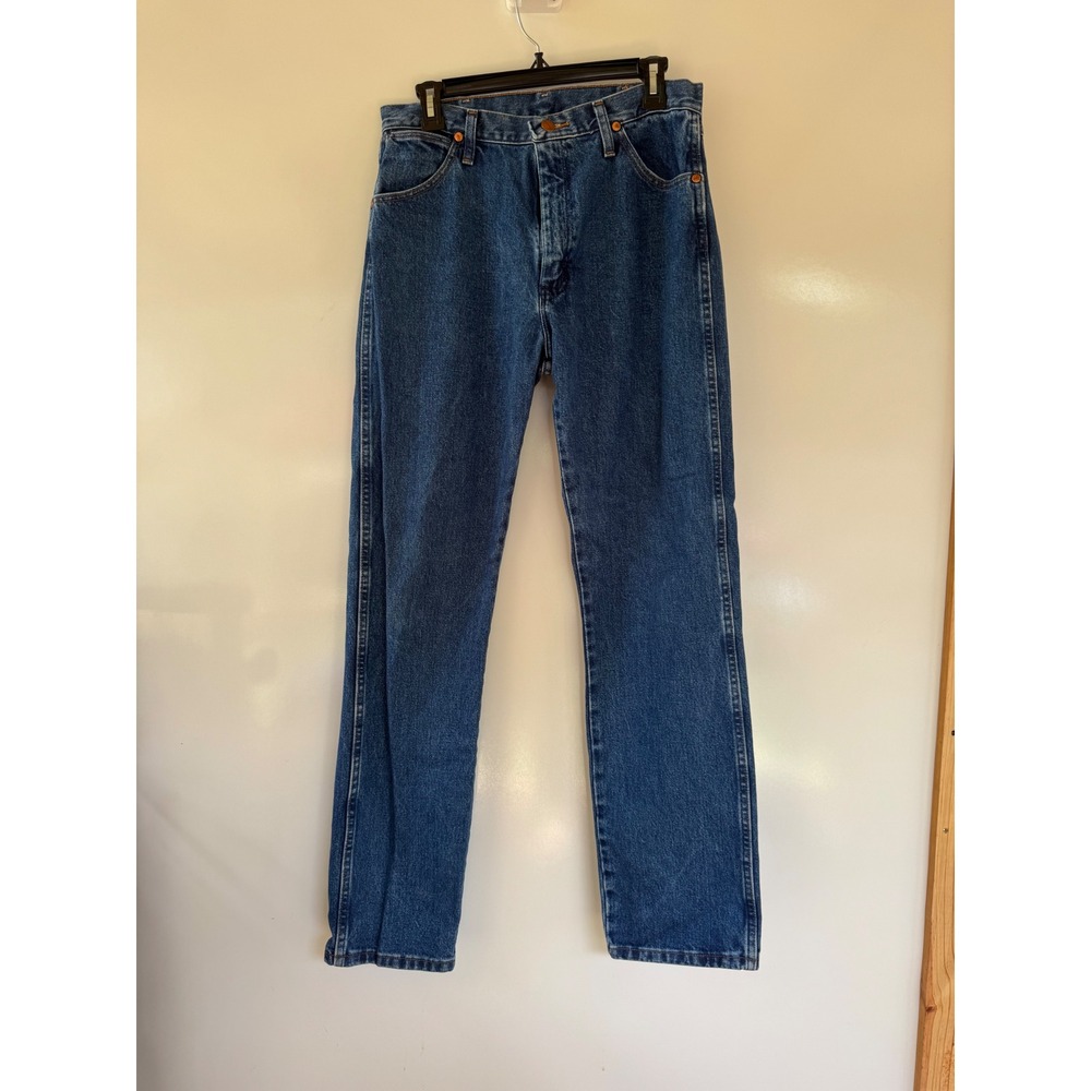 Wrangler 13MWZGK Cowboy Cut Original Fit Jeans Mens 30x34 Blue Denim Bootcut